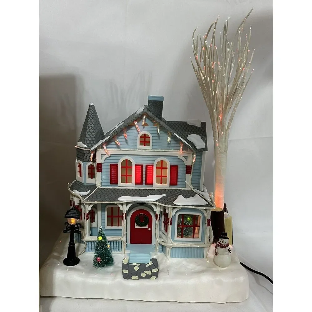 Avon Holiday Splendor‎ Lighted Fiber Optic House Christmas Village 2002